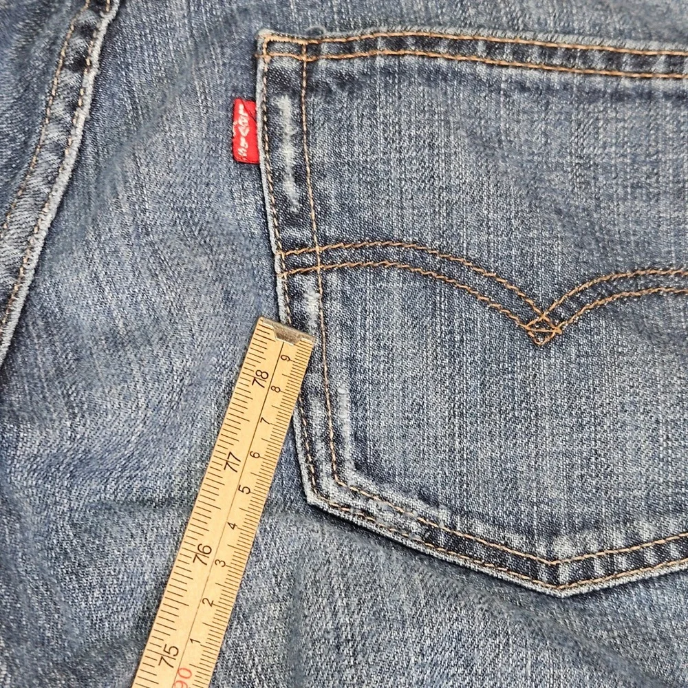 Y2K Levi's 514 Slim Straight Jeans Mens 34x34 Blue Denim Cotton Casual‎ Classic
